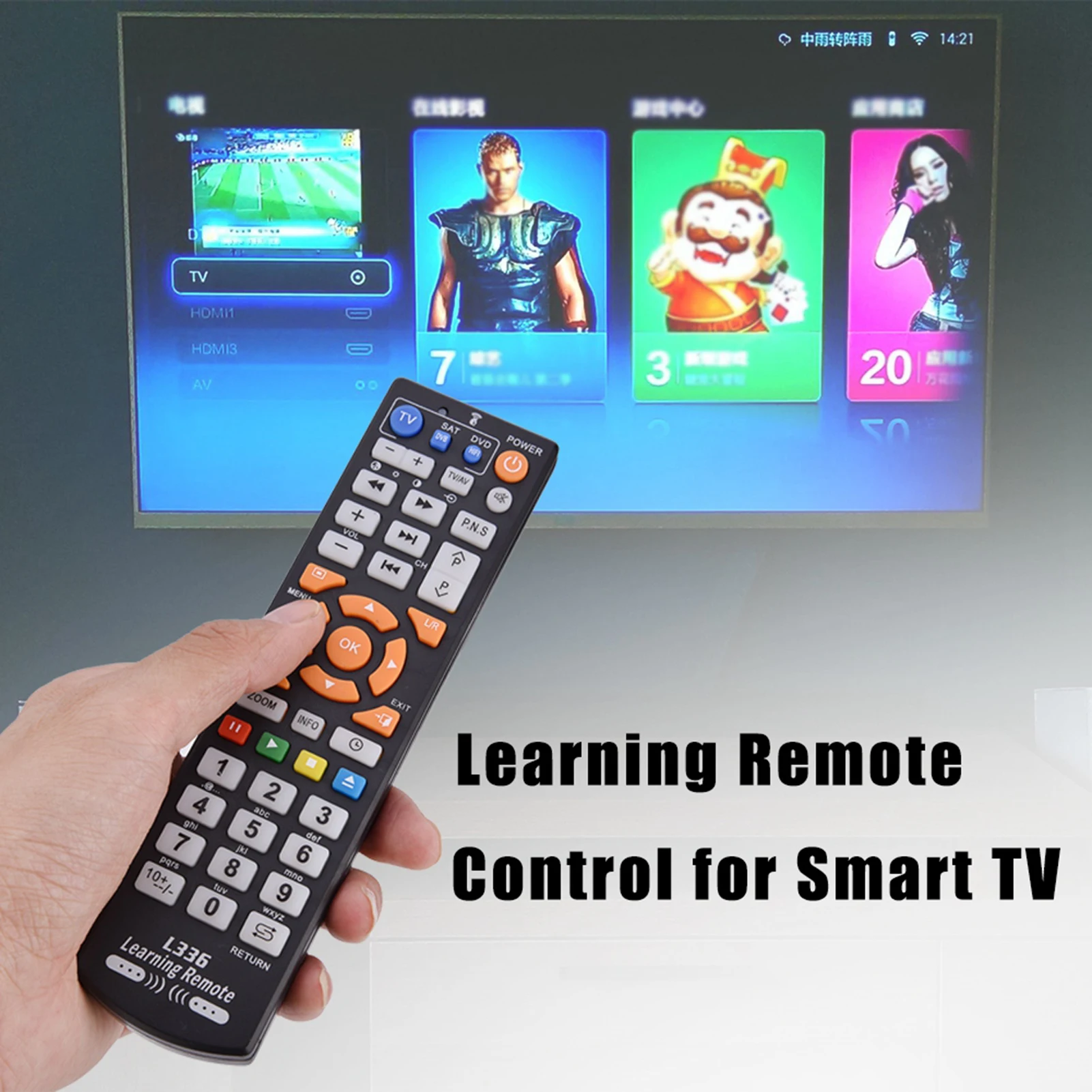 Remote Control Learning Remote Controller  Smart Remote Control Controller With Learning Function For TV CBL DVD SAT