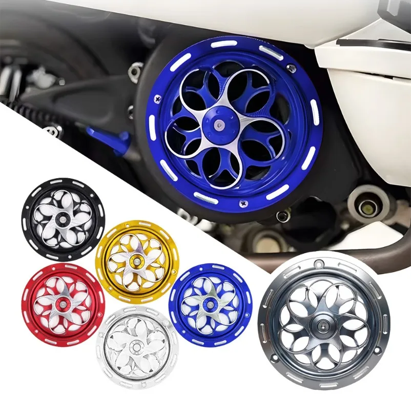 Motorcycle Fan Blade Cover Modified Aluminum Alloy CNC Fan Cover Automatic Rotating Radiator Protective Cover
