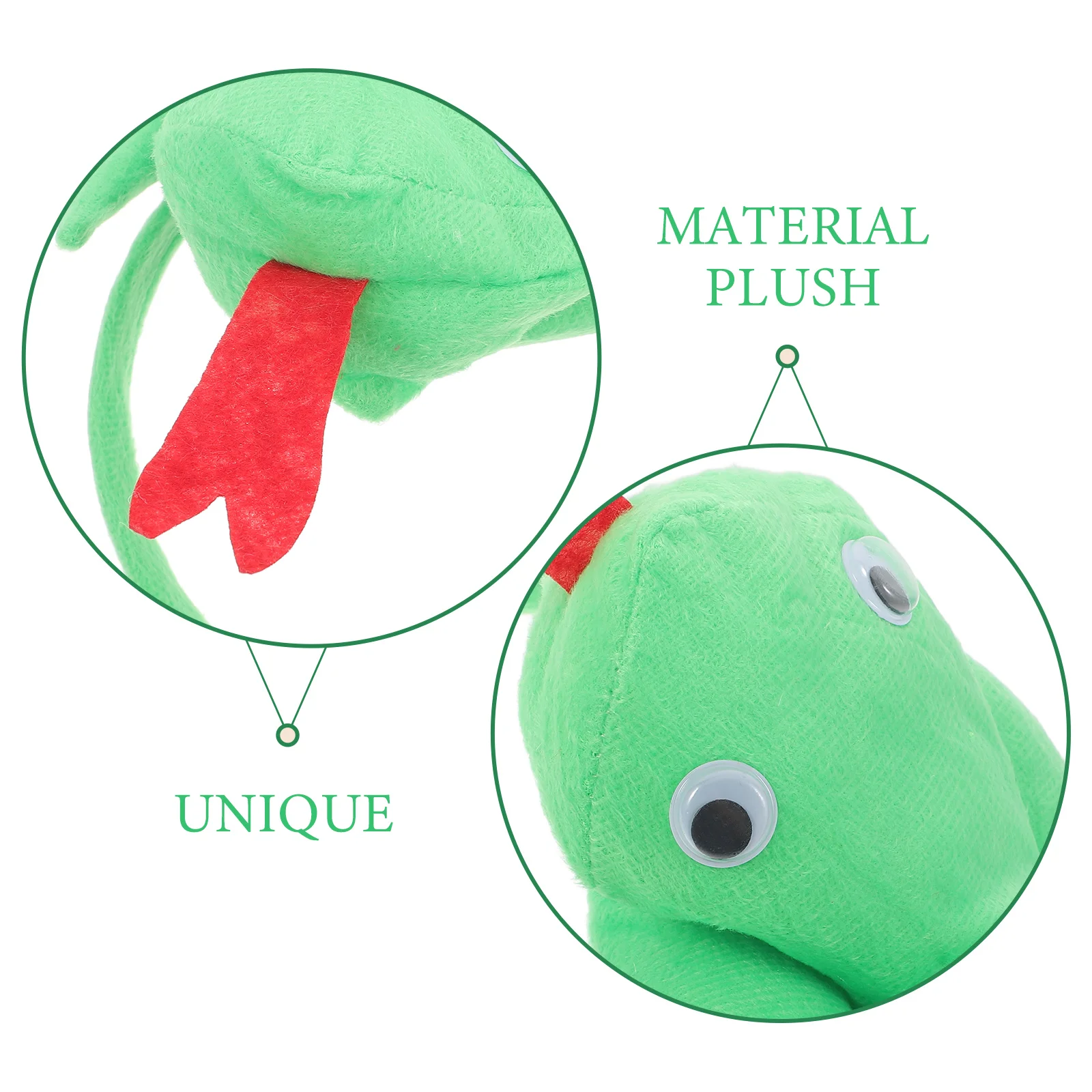 Adults Kids Plush Green Snake Hairband Animal Birthday Party Cosplay Costume Christmas Decoration for Women Snake Year Hairband