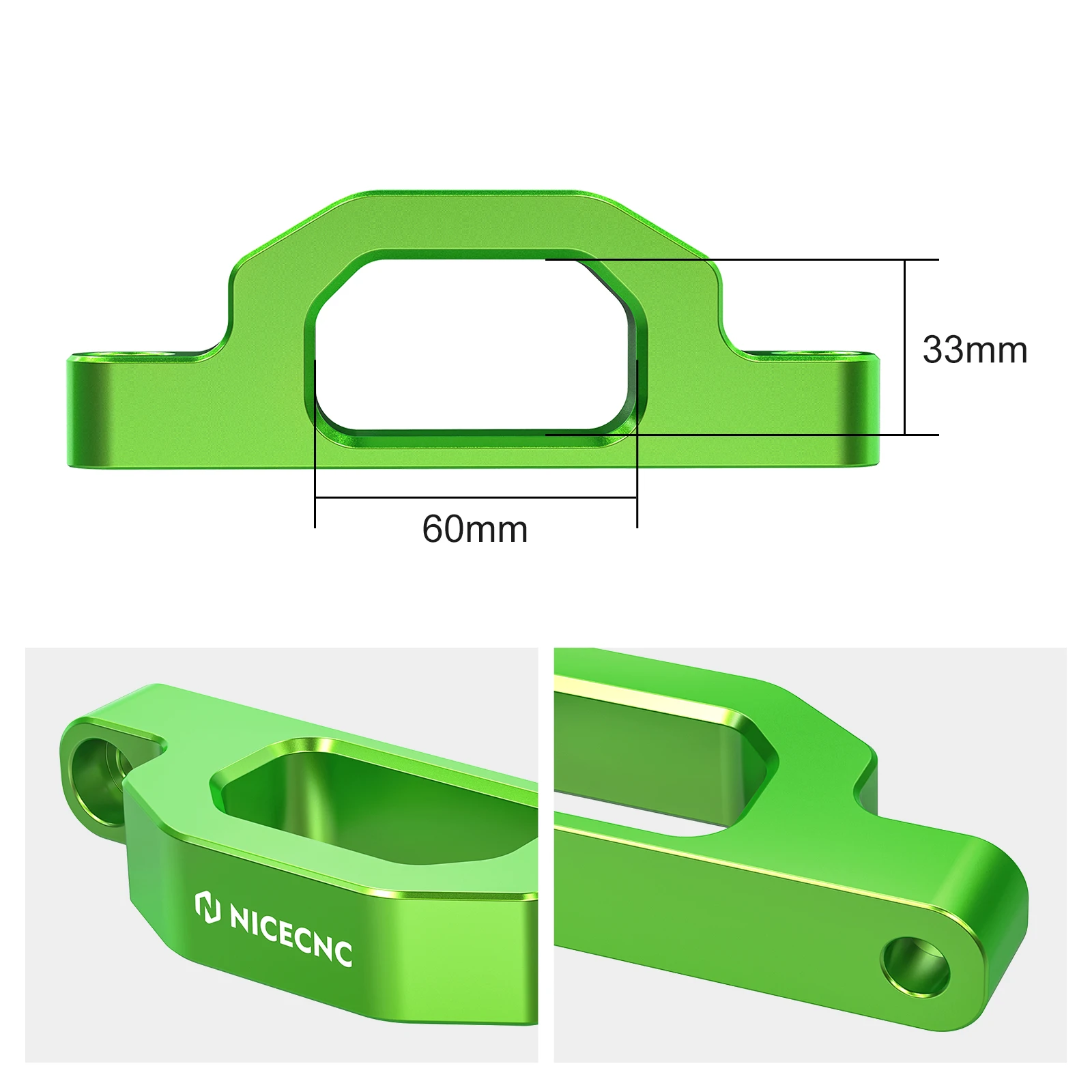 NICECNC For Kawasaki Teryx KRX 1000 KRF1000 Special Trail Edition 2022-2023 Tow Hook Billet Aluminum UTV Replace 99994-1315