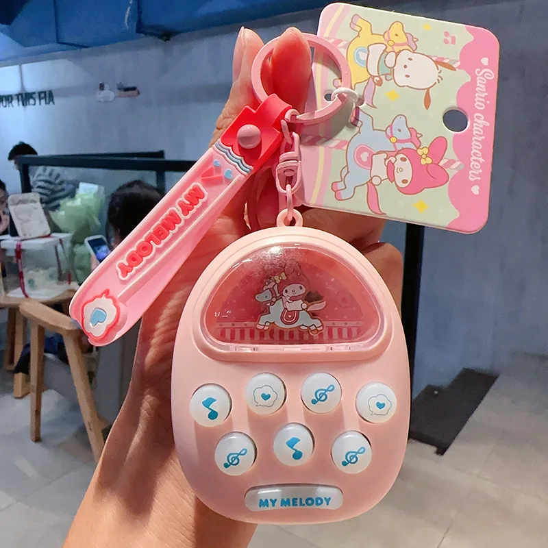 

Sanrio Hello Kitty Bracelet Wristlet Keychain Cute Kitty Cat Kawaii Anime Doll Bag Charm Phone Lanyard Car Pendant Girls Gift