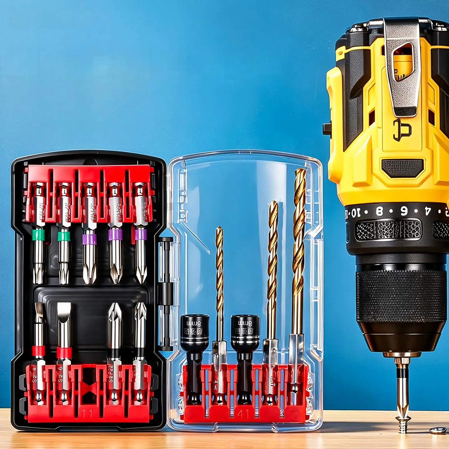 10/15Pcs Magnetic Impact Drill Bit Set Hex Shank Screwdriver Bits Twist Drill Socket Adapter Power Tools Kit for Electric Driver