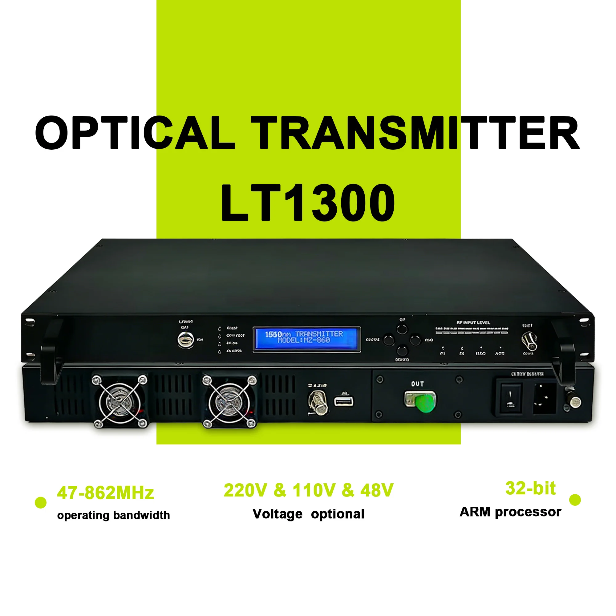 

1310 нм 1550 нм 5 дБ 7 дБ 10 дБ 13 дБ гостиничная ТВ-система RF-волоконный кабель ТВ оптический передатчик