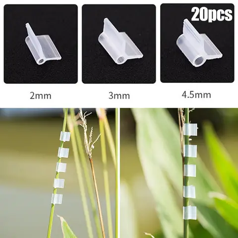 Sun Protection Fixing Grafted Vines 20Pcs Agriculture Grafting Clips Flower Plant Vine Branches Clip PP PLASTIC Re-use 2mm 3mm