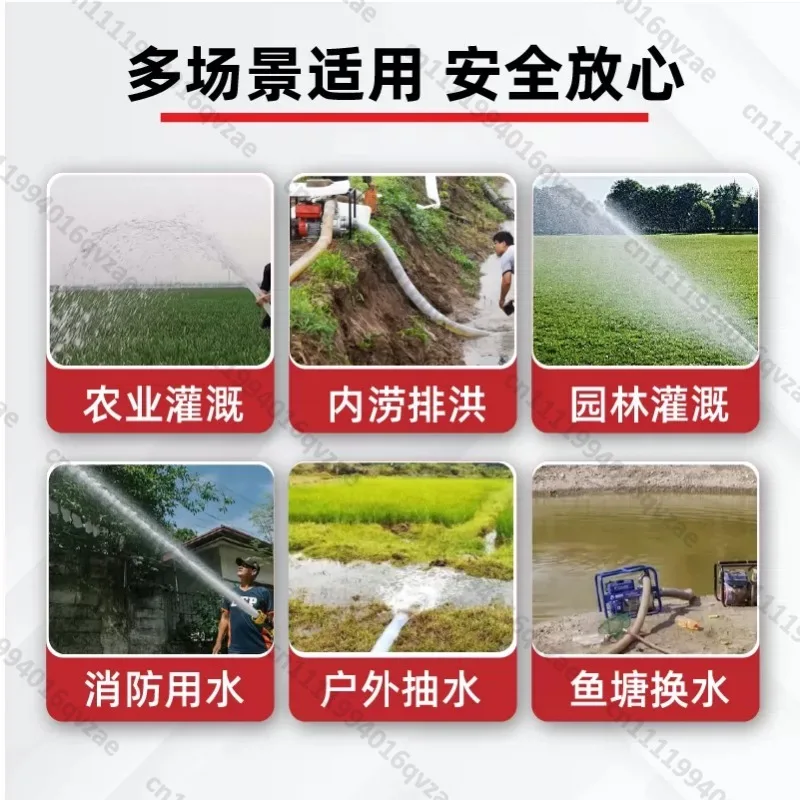 2 Inch Water Pump Small Portable Portable 154F Power 2 Inch Self-priming Centrifugal Cast Iron Pump