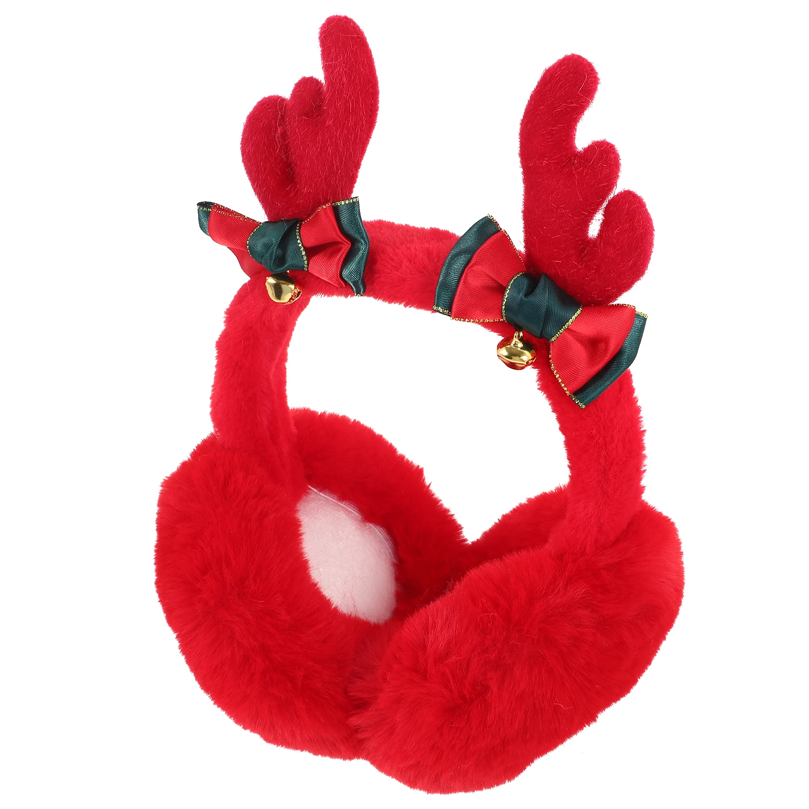غطاء للأذنين دافئ لعيد الميلاد على شكل قرن الوعل واقي أذن مقاوم للرياح ومقاوم للبرد غطاء للأذن للشتاء