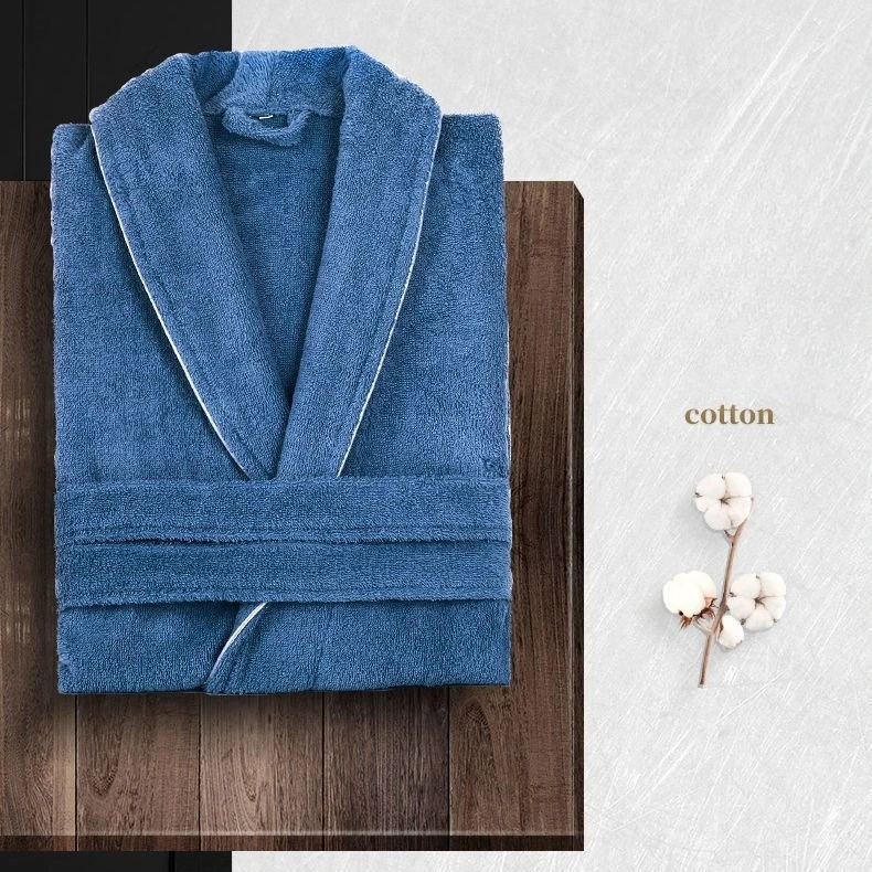 Unisex 100% Cotton Bathrobe Comfort - Soft, Absorbent, and Available in M, XL, XXL - Ideal for Spa, Home Use, and Gifts