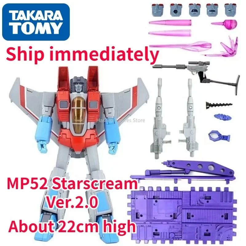 In Stock TakaraTomy MP52 Starscream Ver.2.0 Transformers Masterpiece  Destron Air Commander  KO Action Figure Model Toy Gift