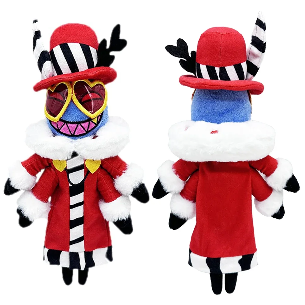 34cm Valentino Plüsch Plüschtiere Cartoon Hölle Inn Cosplay Fantasie Figur Requisiten Weihnachten Geburtstags geschenke weiches Maskottchen Halloween Dekor