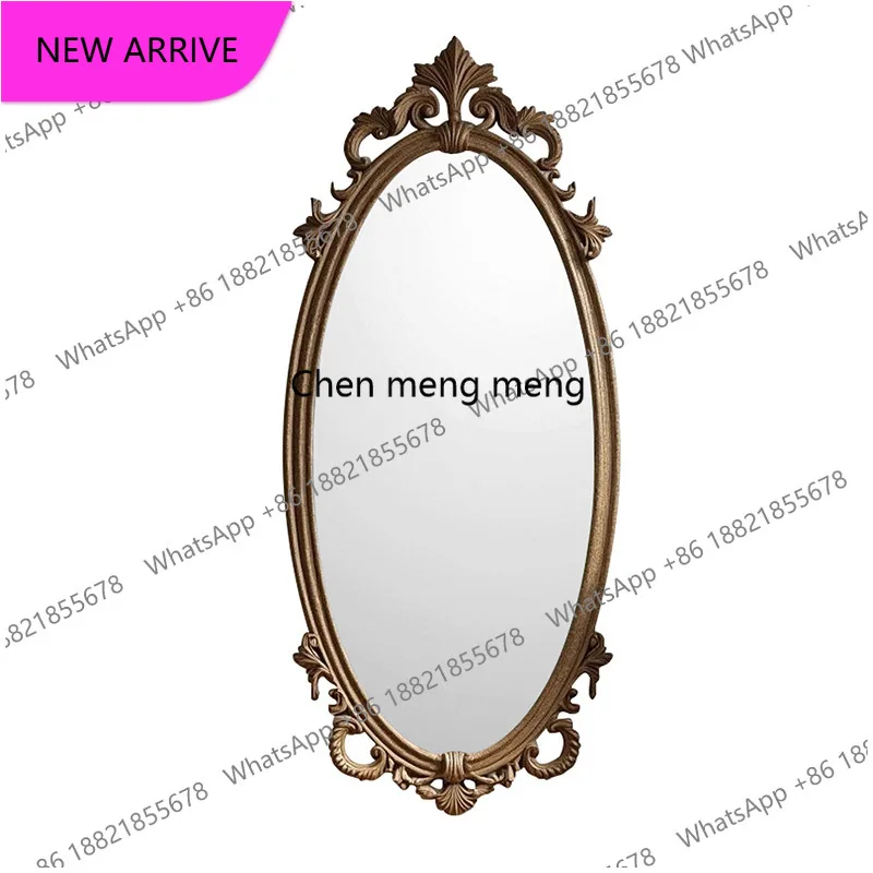European oval bathroom, dressing, bathroom, hotel beauty salon, toilet, wall-mounted bathroom mirrora139