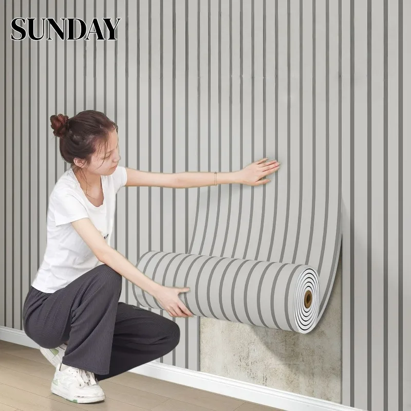 

Самоклеящиеся обои-наклейки из вспененного материала с текстурой дерева для декора стен спальни, 3/5/10 м