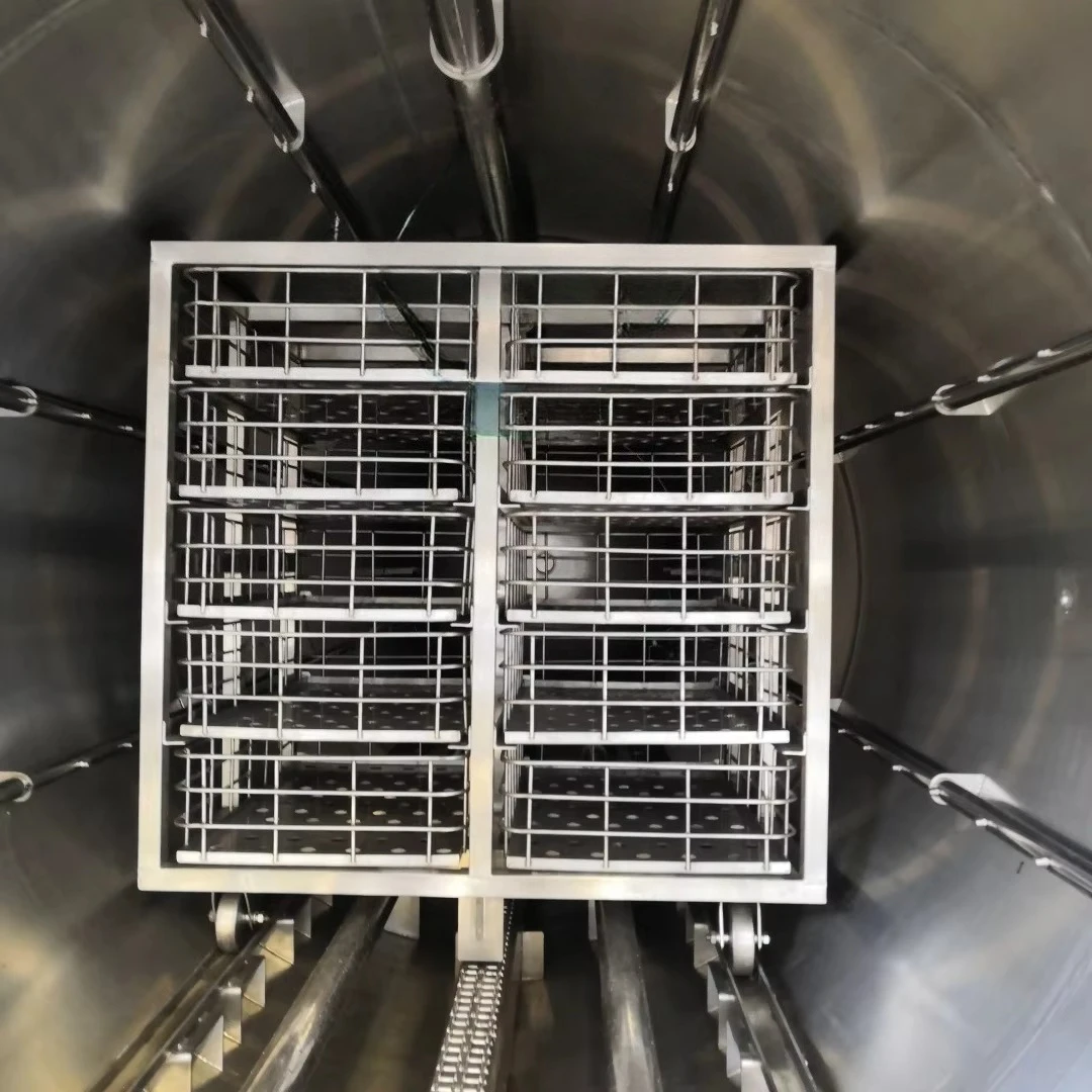 Full Automatic Steam Cooker for Precooking Tuna Sardine Fish Retort Autoclave Machine for Canned Pouched Tuna Sterilization