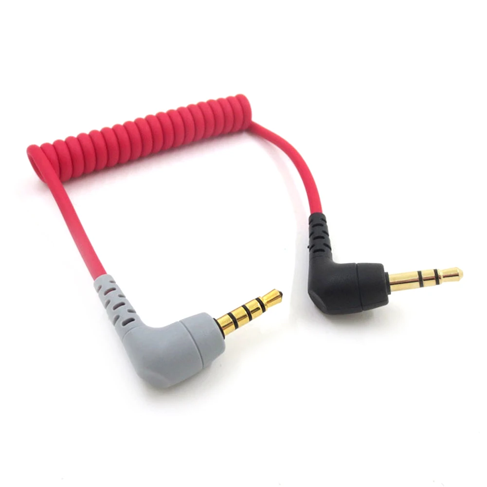 

Microphone Spiral Cord for RODE Videomic Pro+/VideoMic GO Professional Mic Adapter Cable Microphone Accessories