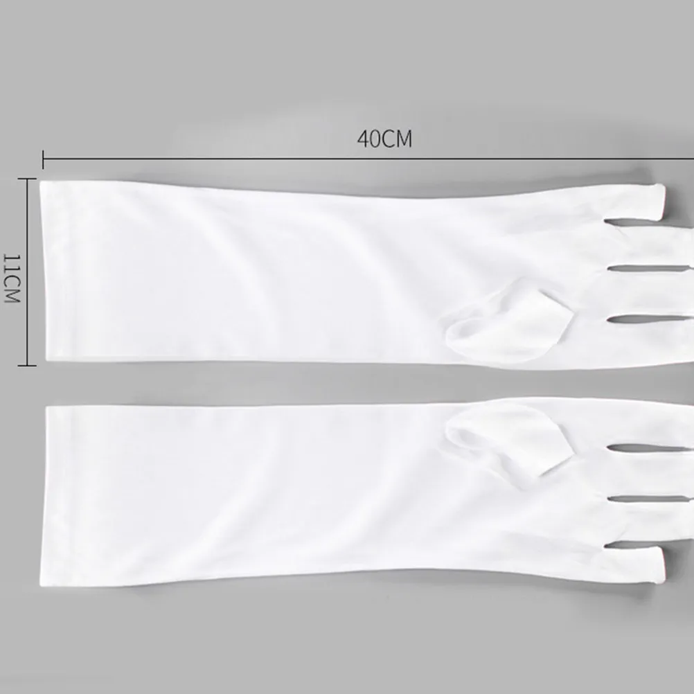 

2Pairs Uv Shield Anti Radiation Gloves Half Finger Nail Art Manicure Protection Skin Gel Nail Light Lamp Use Outdoor Sports