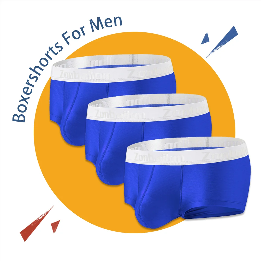 

Male Boxershorts Soft Ball Pouch Sexy Man Panties Swimsuit Comfortable Nylon Men's Boxer Shorts 5 Color