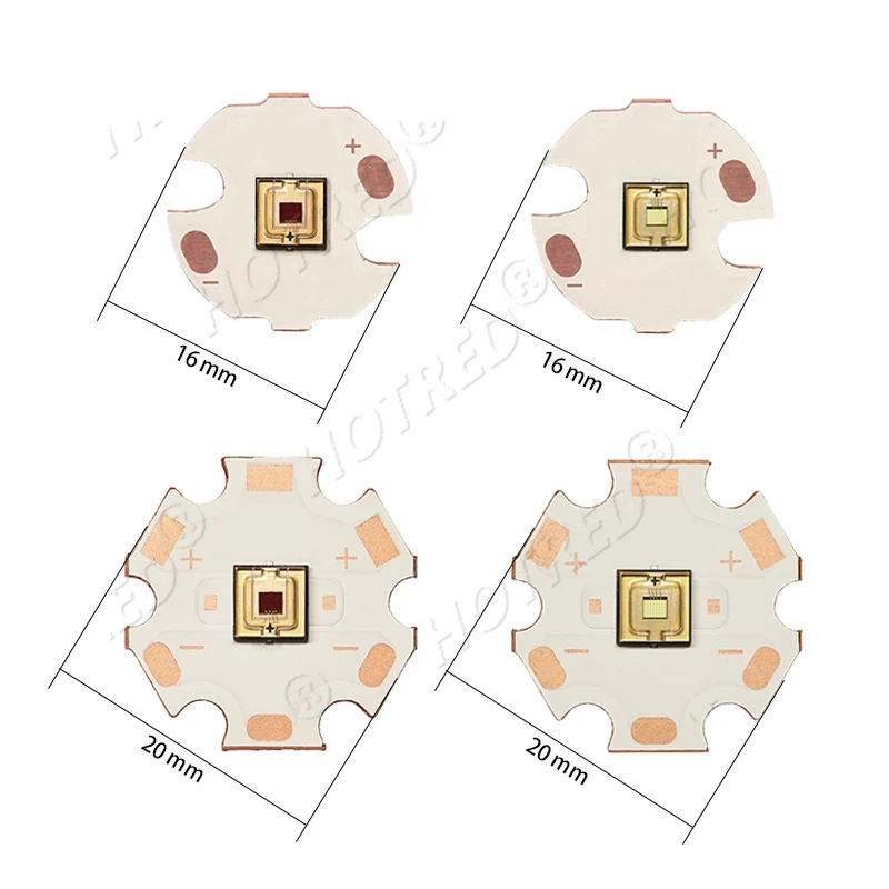 LED 20 واط عالية الطاقة ضوء الليزر الخرز مصلحة الارصاد الجوية 5050 XML2.2V الأحمر 620nm 3 فولت الأزرق 450nm الأخضر 520nm ل مصباح يدوي خارجي الشعلة ملحق #6