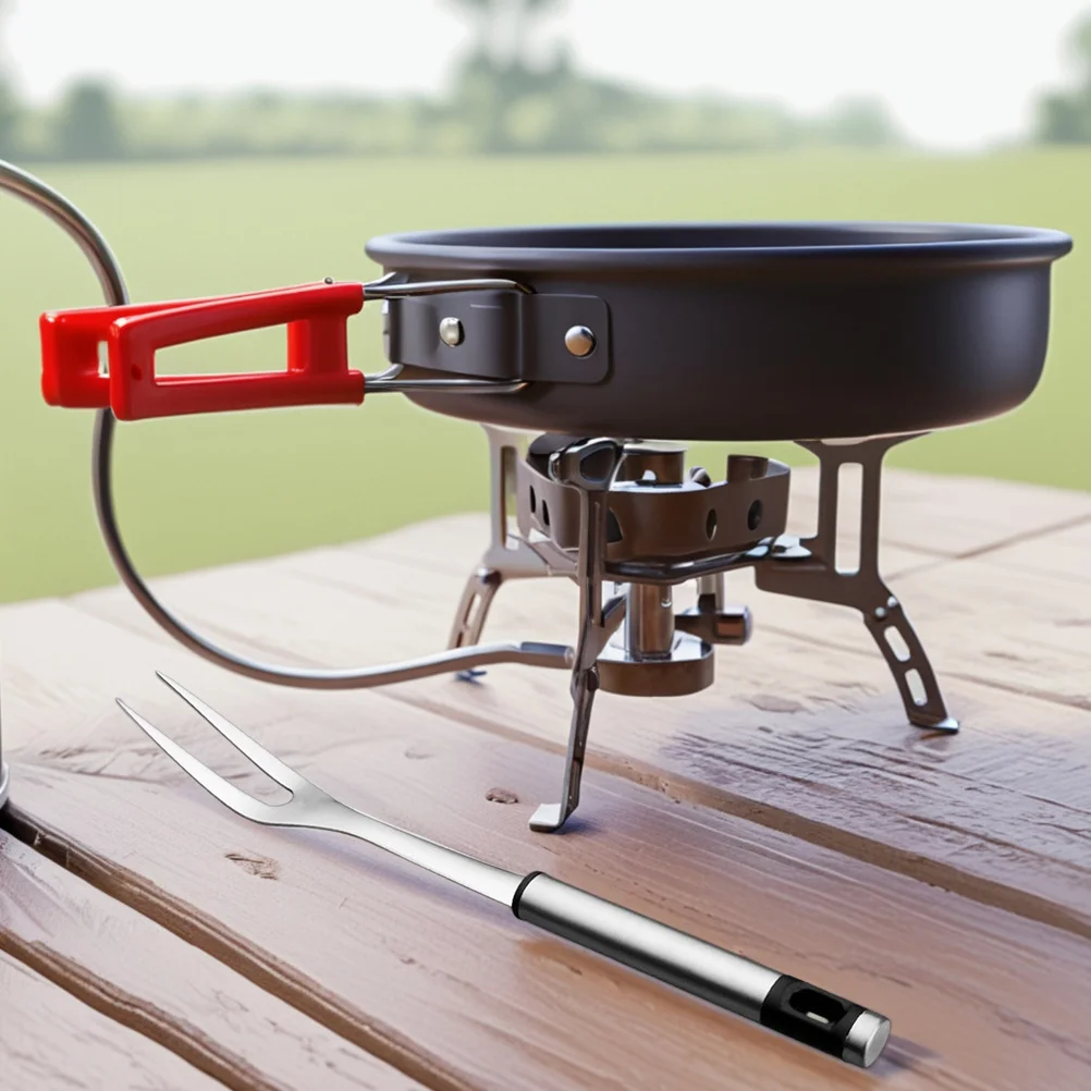 

2Pcs Stainless Steel Roasting Forks Ushaped Design Durable Grill Accessories for Various Meats Ideal Family Gatherings Bbq