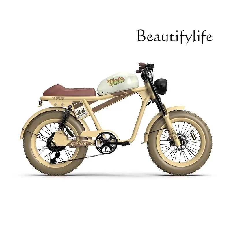 

Retro locomotive electric youth version lithium battery motorcycle trail running daily commuting
