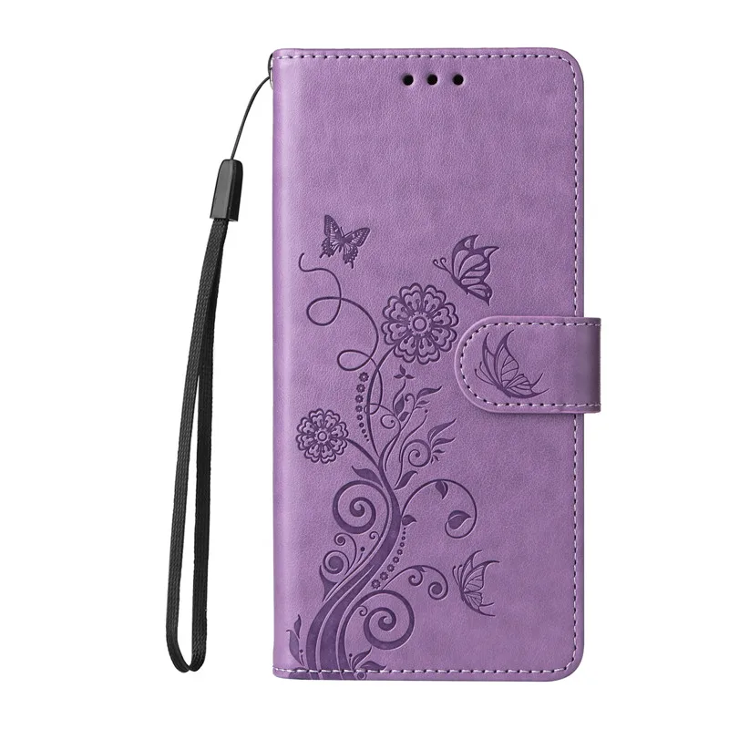 Flip Cover Leather Phone Case For Samsung Galaxy A15 A05 4G A06 A25 A05s A35 A55 A16 5G Cases Wallet Bags Fringed iris Card Slot