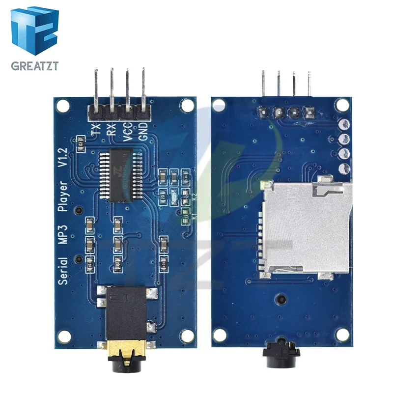 GREATZT YX6300 YX5300 UART Control Serial Module MP3 Music Player Module For Arduino/AVR/ARM/PIC CF