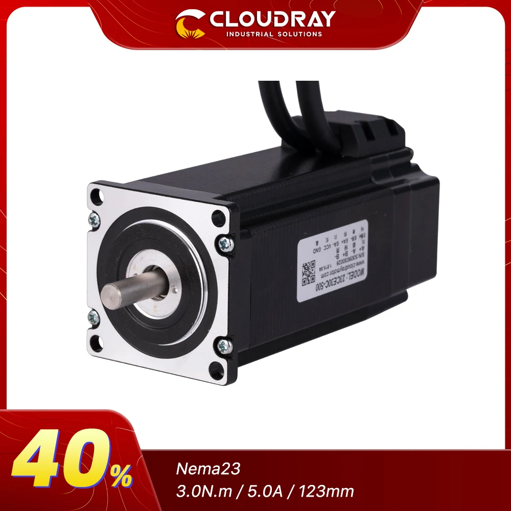 Cloudray Nema 23 stepper motor 3.0N.m 5.0A Closed Loop Stepper Servo motor with Encoder for CNC Router Engraving milling machine