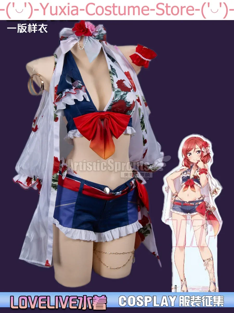 Lovelive Nishikino Maki Women Swimsuit Cosplay Costume Cos Game Anime Party Uniform Hallowen Play Role Clothes Clothing