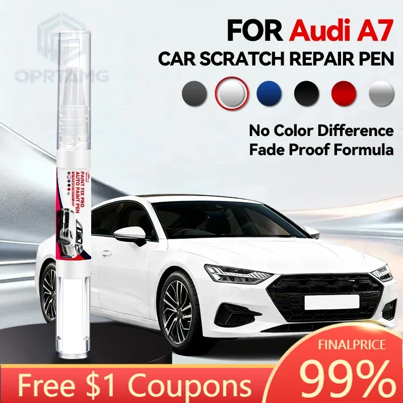 

Purpose Vehicle Car Paint Repair Pen For 2010-2023 AUDI A7 Paint Scratch Repair Accessories White LY9L Black LY9B Gray LX7G Brow