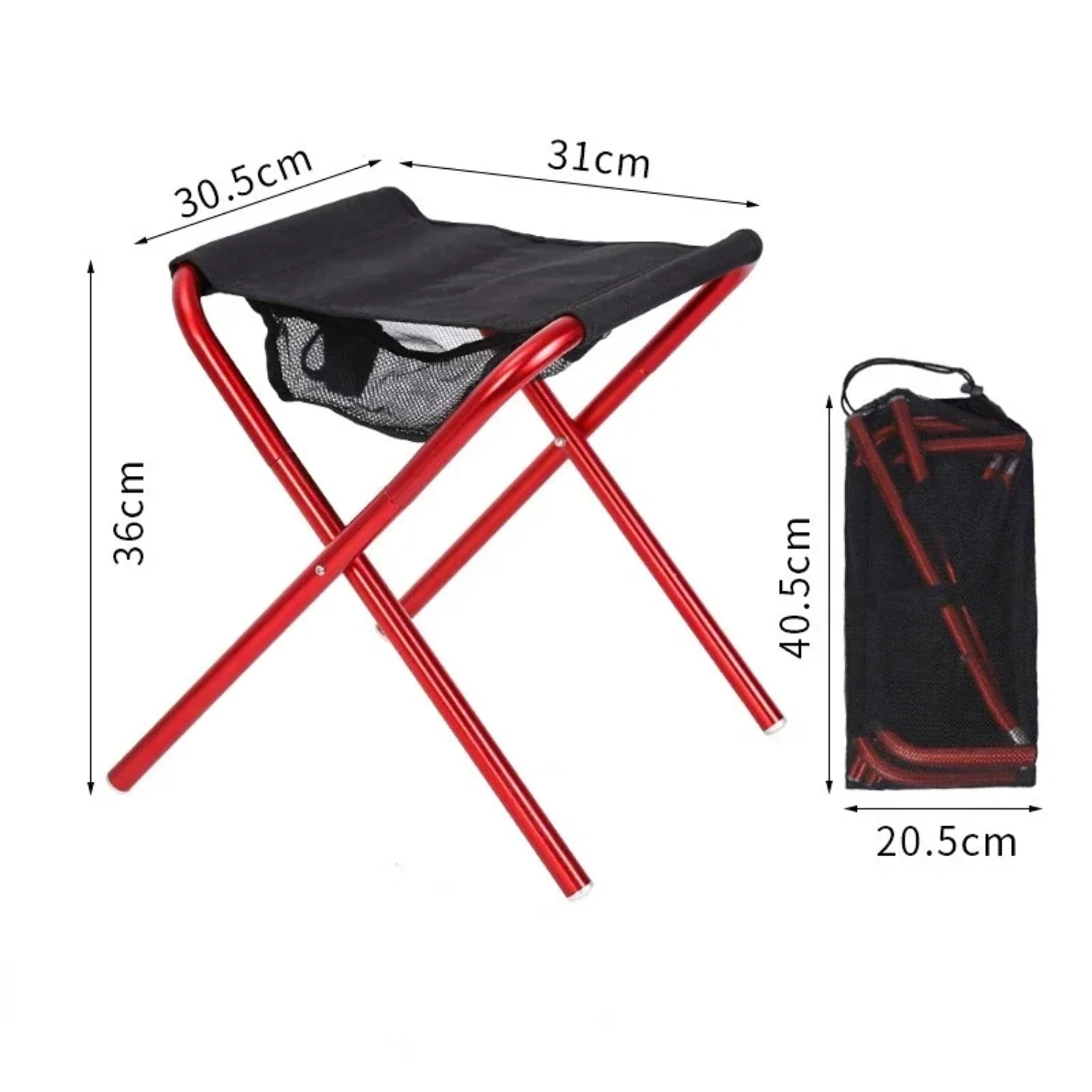 

Outdoor Aluminium Alloy Portable Folding Fishing Chair Picnic Camping Stool Outdoor Mini Folding Stool Fishing Stool