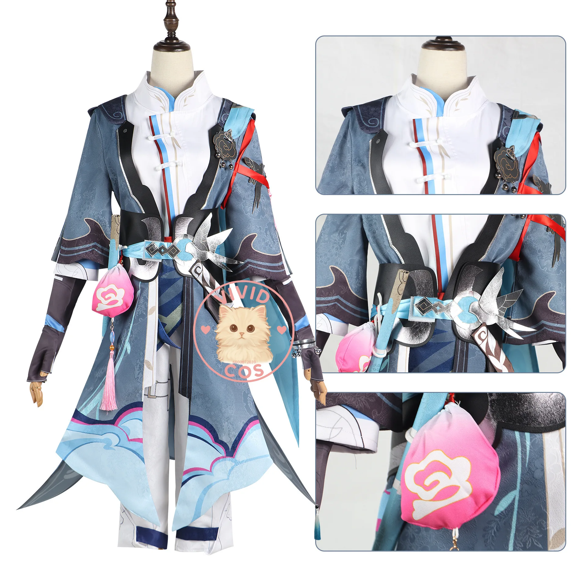 لعبة هونكاي: ستار ريل كوسبلاي أنيمي يانتشينغ زي كوميك كون للحفلات لعب الأدوار ملابس ساخنة زي موحد للرجال والنساء مجموعة أحذية شعر مستعار