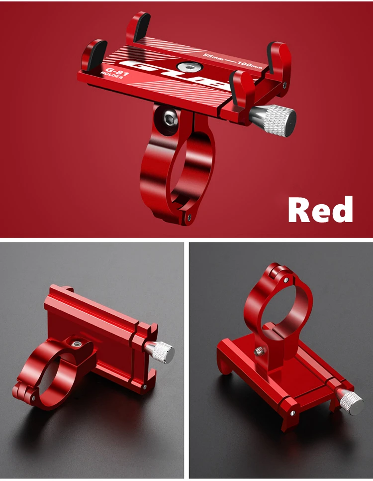 Gub g81 aluminium fahrrad telefon halter für 3,5-6,2 zoll smartphone verstellbare unterstützung gps fahrrad telefon ständer halterung – Detail 13
