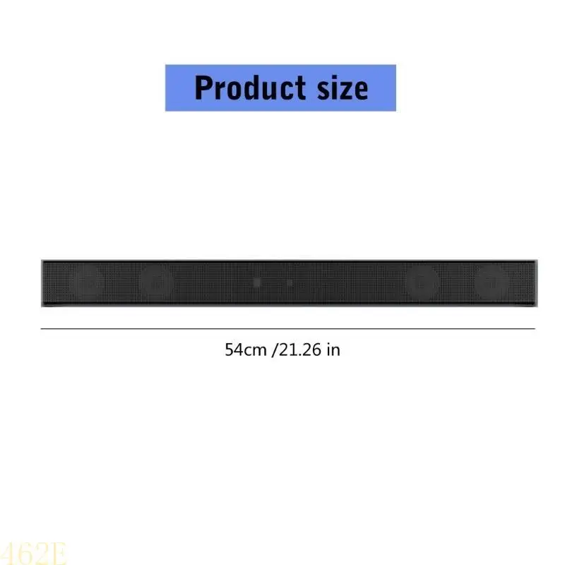 

462E BS-18B Wall Mountable Wireless Soundbar Speaker Support Optical Coaxial Inputs