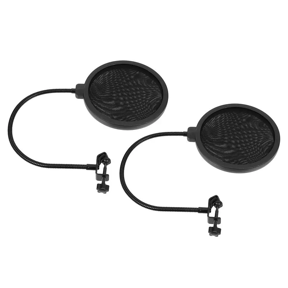 

2Pcs Microphone Pop Filter Large Size Handheld Windscreen Cover Shield for Recording Live Broadcast Anti-blast Yarn Mic