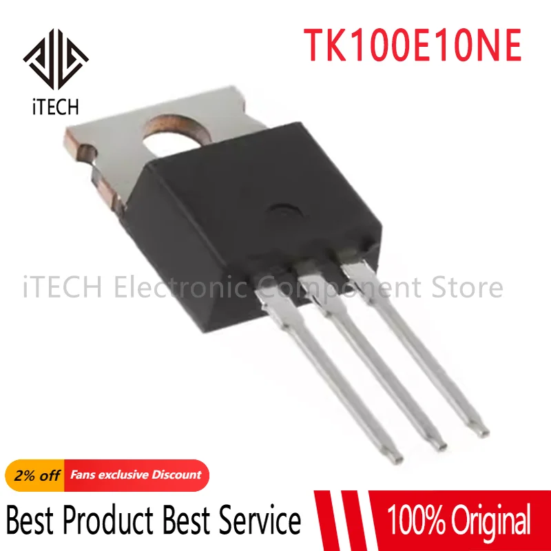 10PCS/Lot New TK100E10NE K100E10NE or TK100E10N1 K100E10N1 TK100E10 TO-220 100A 100V N-Channel MOSFET Transistor