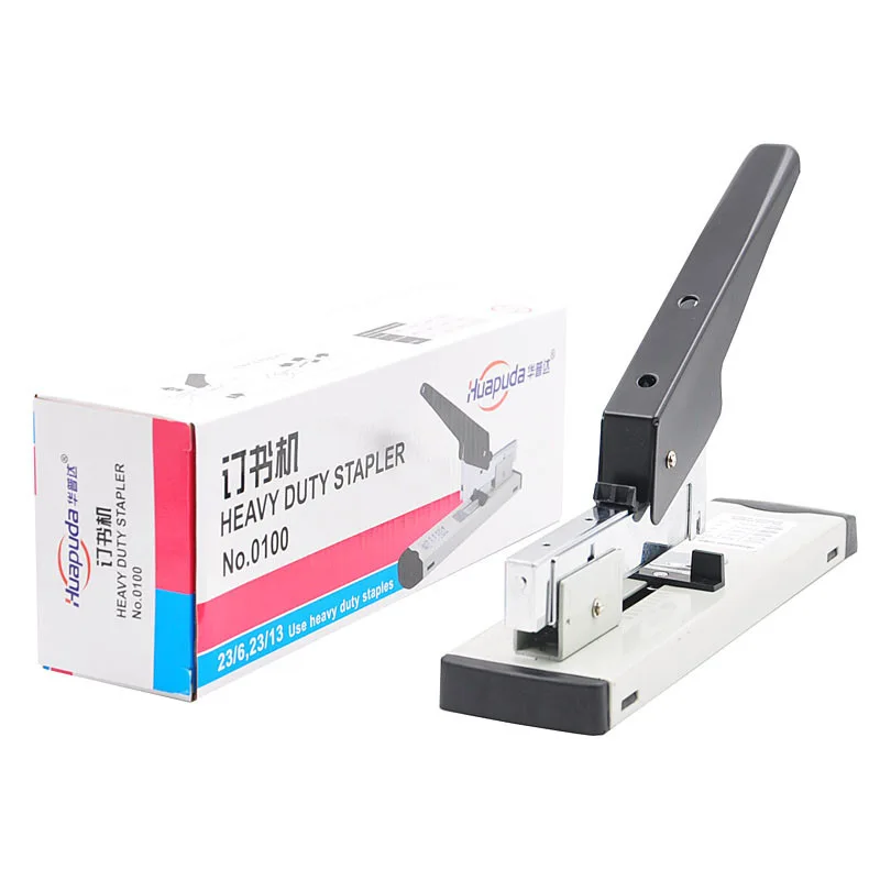 hit productManual Book Binding Stapler 100 Sheets Heavy Duty Desktop Stapler, 120 Page Stapler, Thickened Stapler