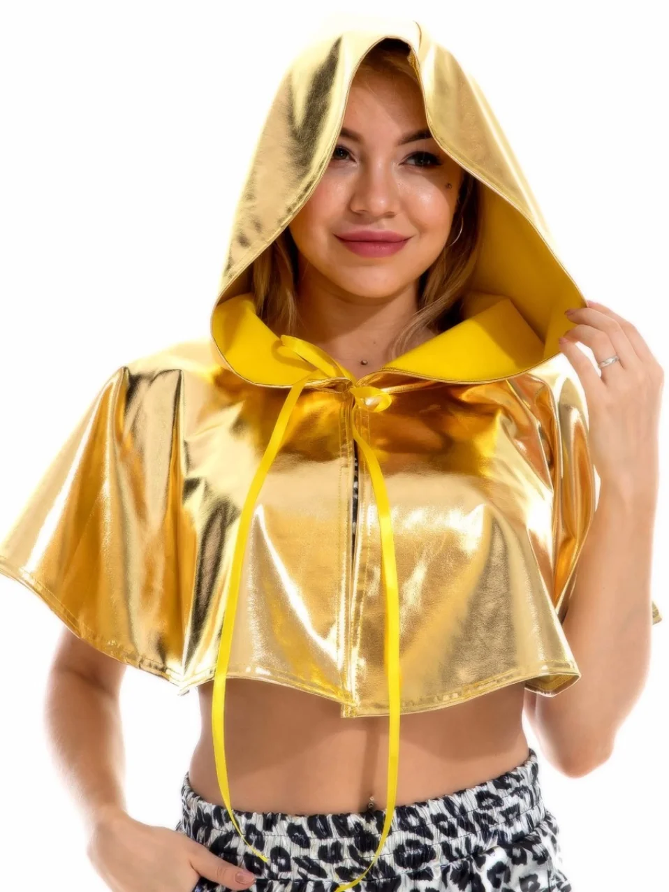 

Костюм для косплея на Хэллоуин, разноцветный или яркий, с капюшоном, женский, для вечеринок, из полиэстера