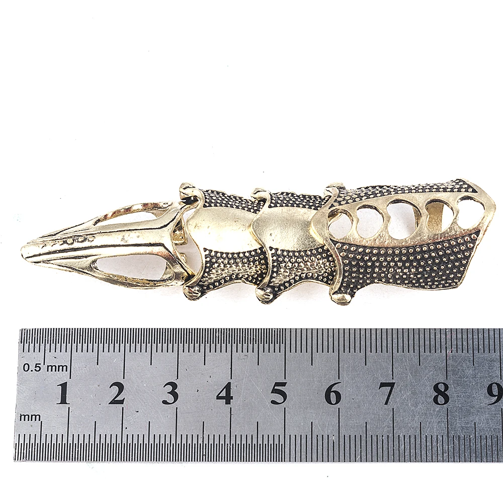 Gothic Scroll Joint Armor Knuckle Metal Full Finger Ring Hip Hop DIY Rings For Girls  Wholesale