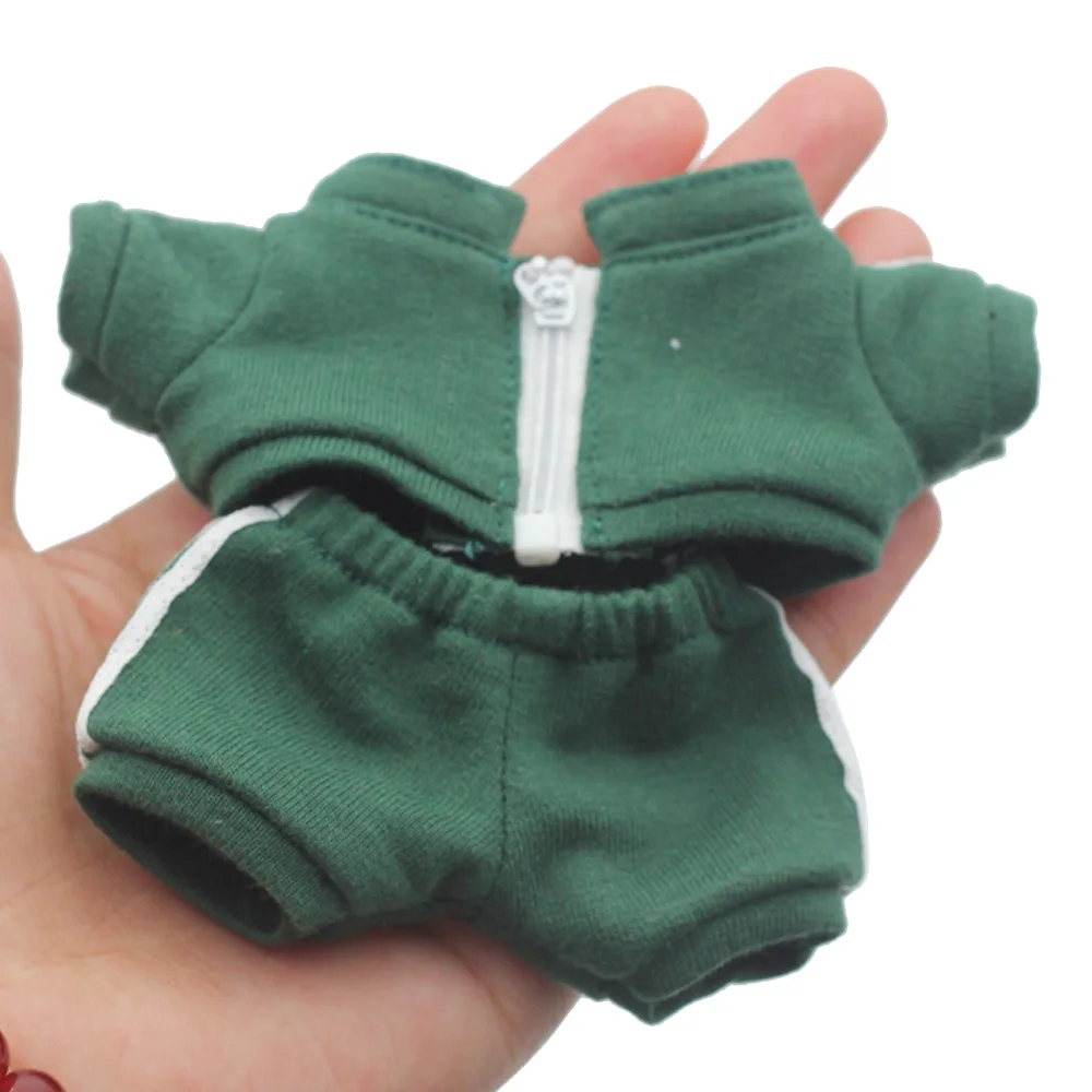 

Одежда Labubu подходит для Labubu V1V2, комплект из 2 предметов, несколько цветов, выбор из топа, брюк, разработанный, хлопковый экзо 17 см, милый мультфильм