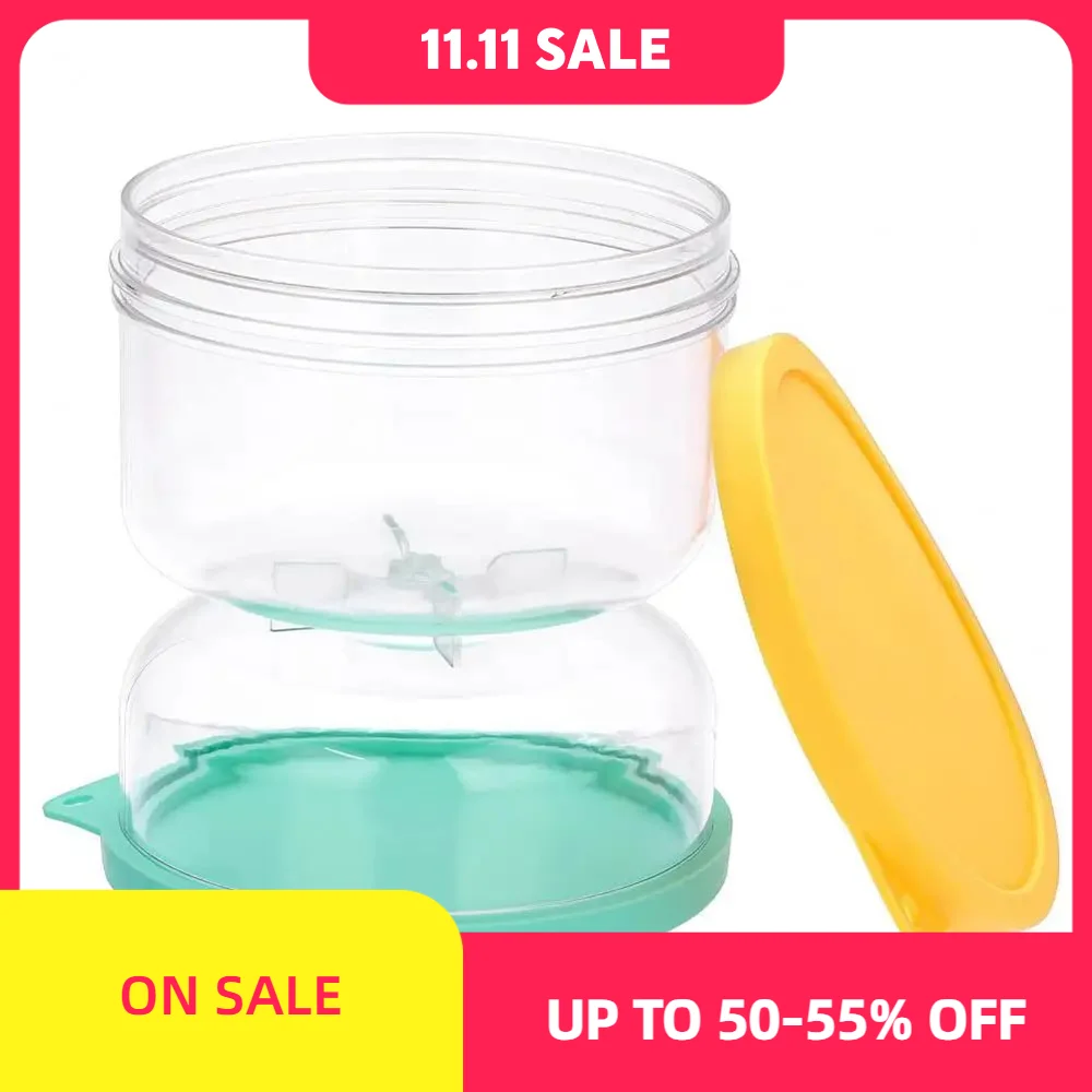 

Convenient Hourglass Draining Leak Proof Reusable Pickle Hourglass Clear Pickle Container Dry Wet Separation Jar