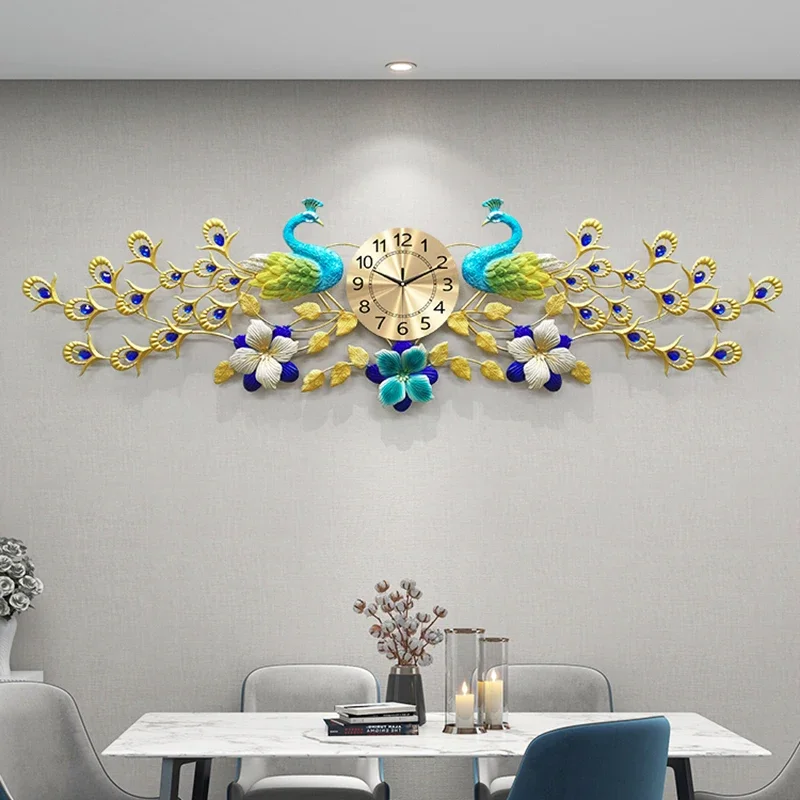 Modern Living Room Clock Wall Large New Design Unique Items Nordic Clock Wall Gold Clocks Horloge Murale Home Decoraction L