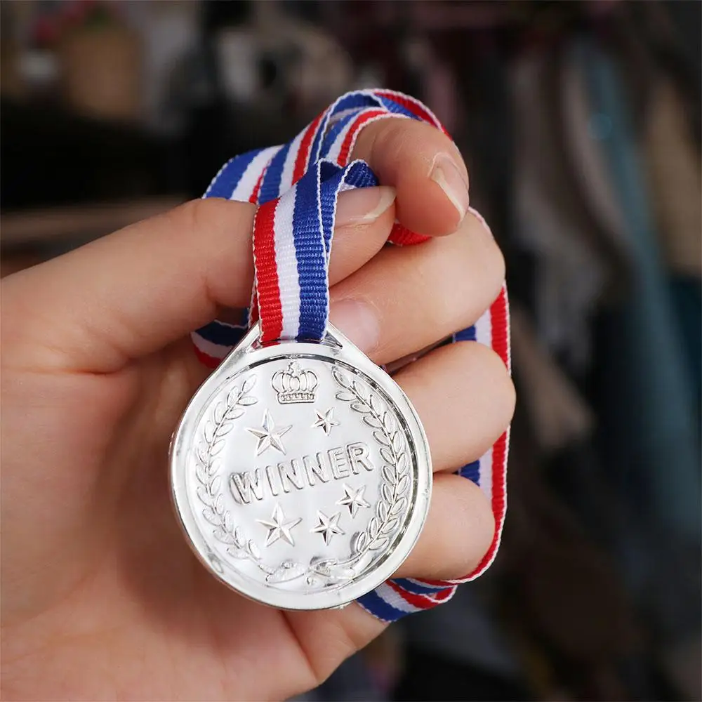 

Winner Reward Gold Silver Bronze Medals Sports Game Dancing Children's Award Medals Running Swimming Plastic Competition Prizes