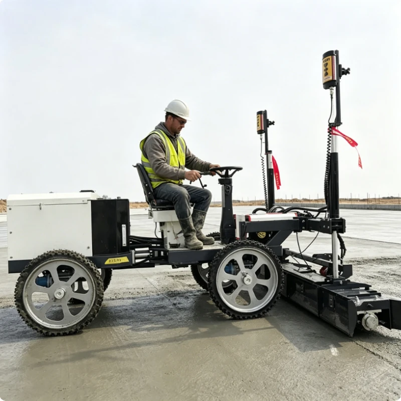 Laser Screed Machine Ride on Concrete Leveling Tool with High Quality Hydraulic System for Infrastructure Project