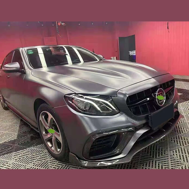 Car Facelift Body Kits for Mercedes-Benz W213 Modified to E63s AMG Front Bumper Rear Bumper with Rear Diffuser with Pipes