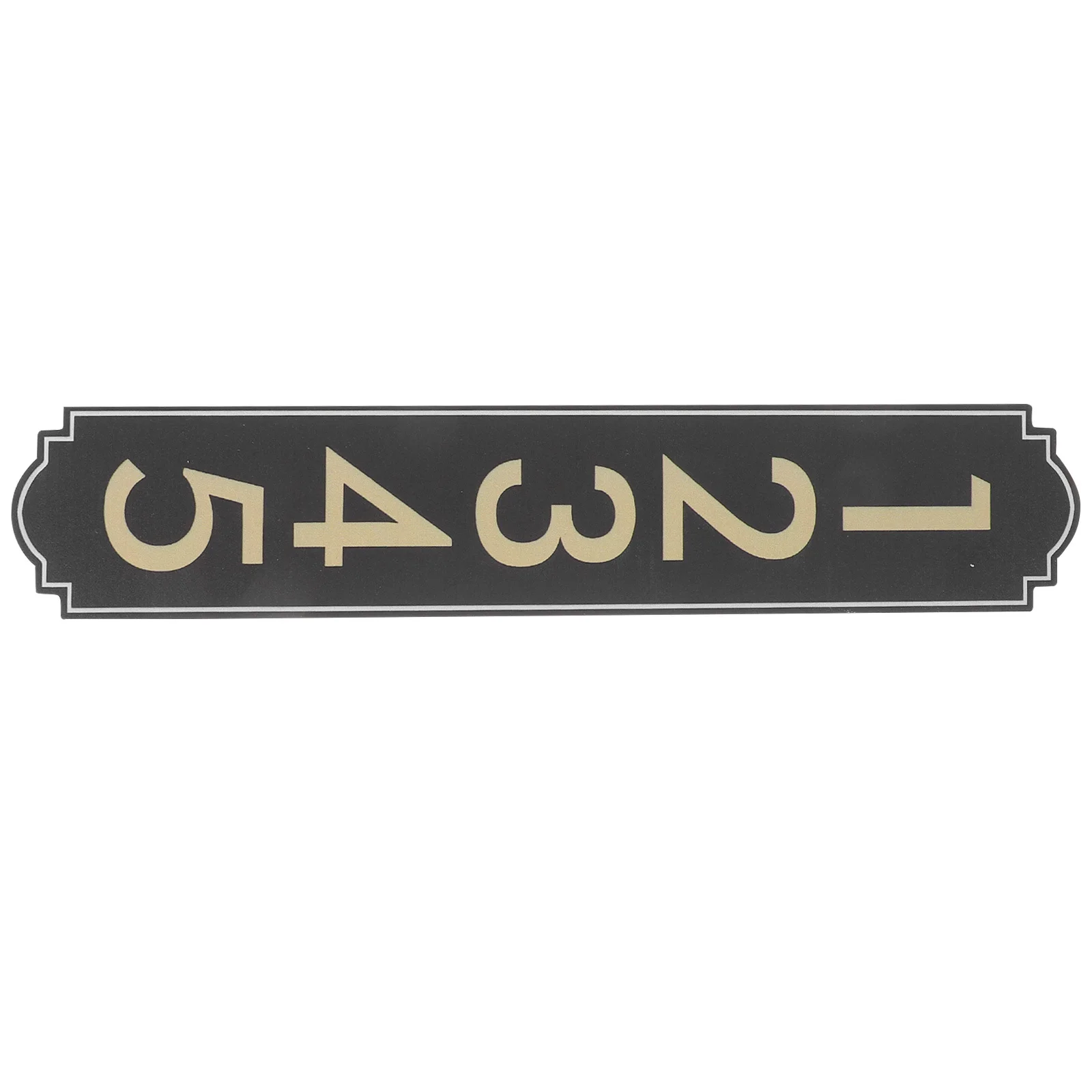 

Digital Signage Address Signs Number Plaque for outside Wall Decoration Home Iron Numbers Office Mailbox