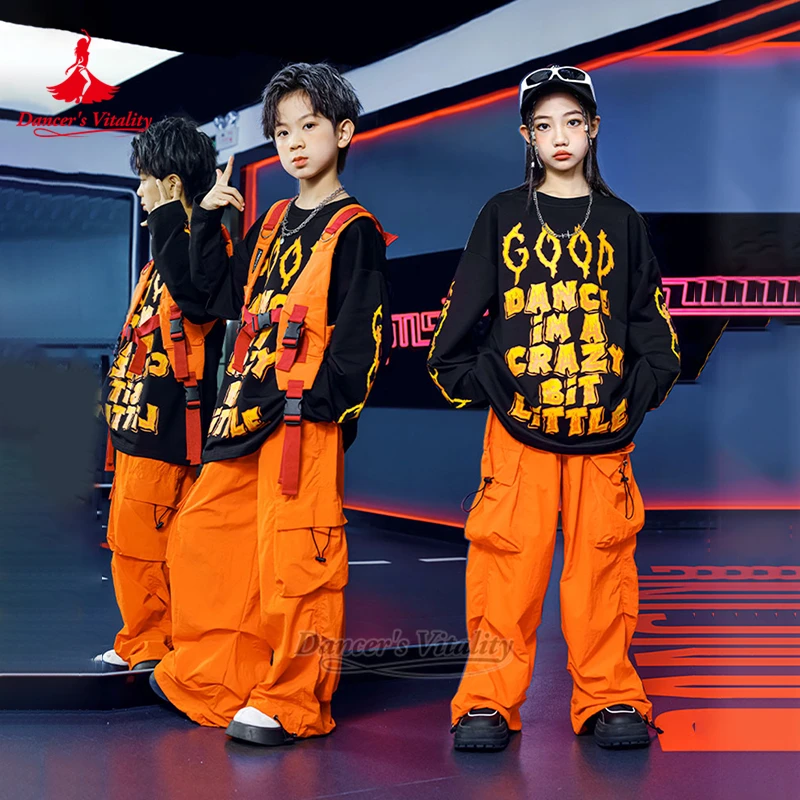 

Teenagers Drum Kit Performance Costume Children's Street Dance Jazz Swag Kpop Breaking Dancing Training Clothe Dancer's Vitality
