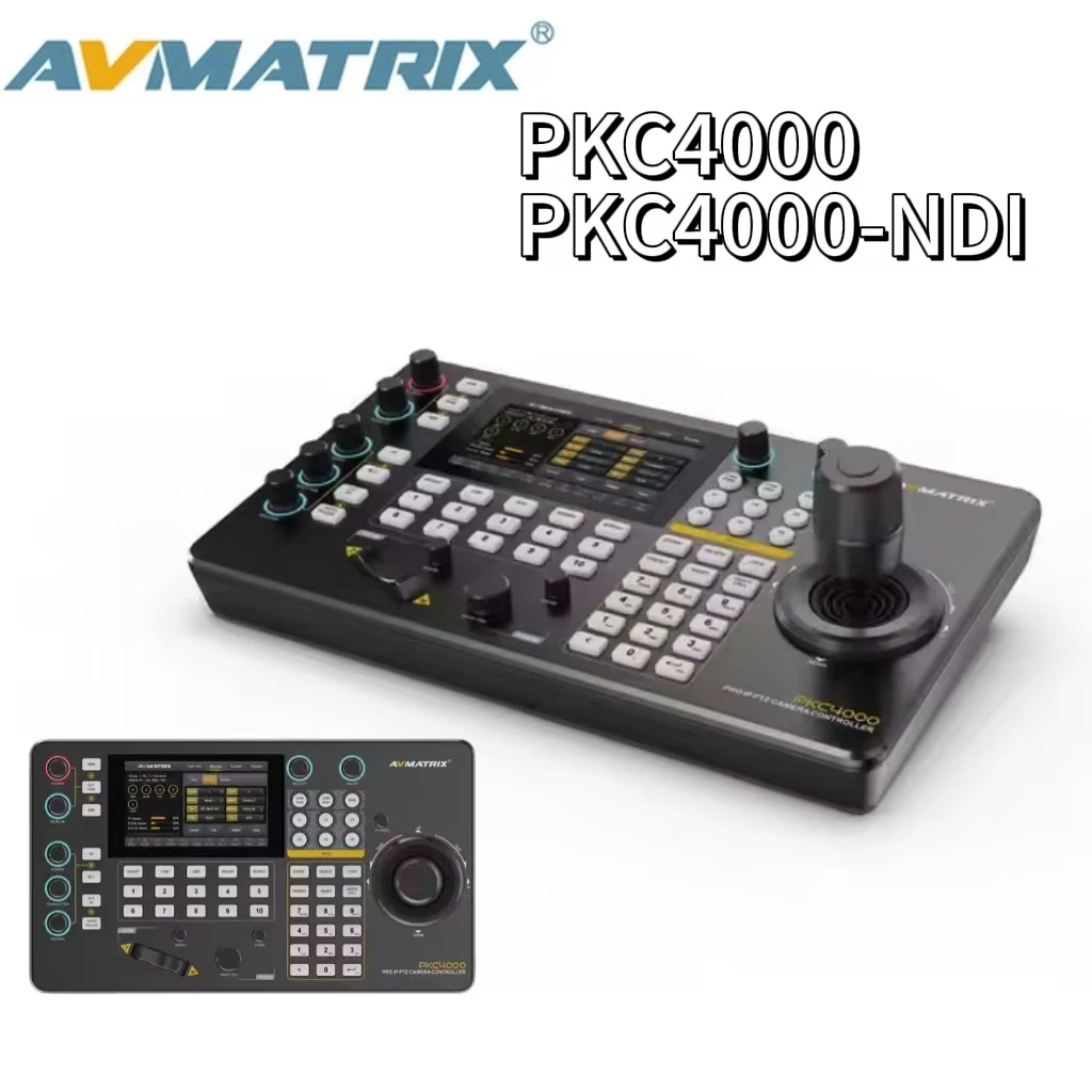 

AVMATRIX PKC4000 PKC4000-NDI 5-inch Touch Screen PTZ Camera Controller Supports real-time surveillance video decoding