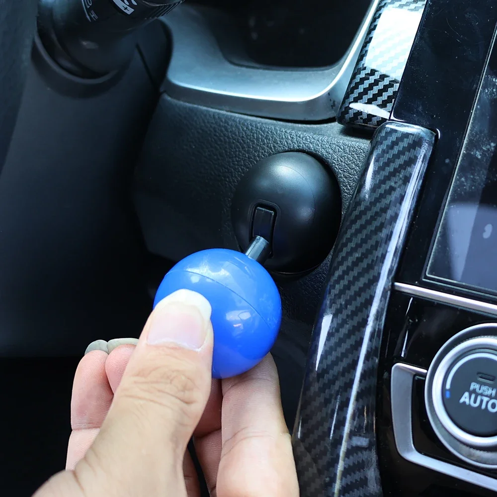 1/2pcs Car One Click Start Button Joystick Multi-function Plastic Button Car Engine Start Stop Cover Decoration Sticker Style
