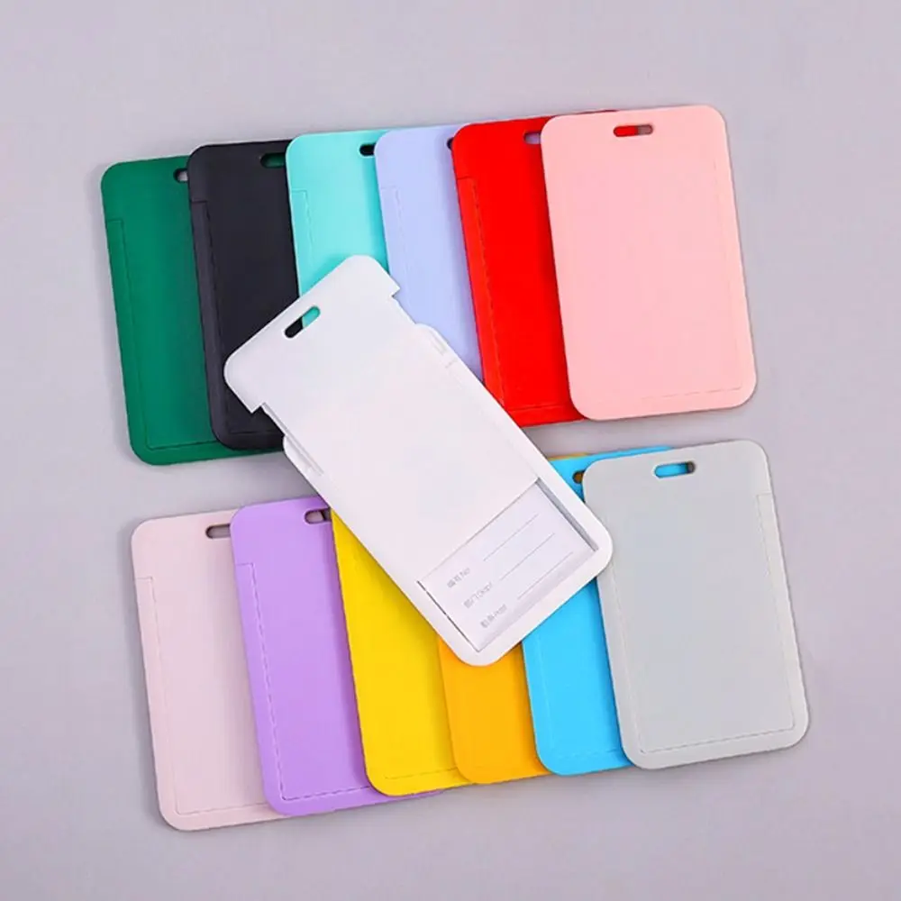 Cartoon Plastic Business Card Holder Bank ID Holders Student Supplies Student