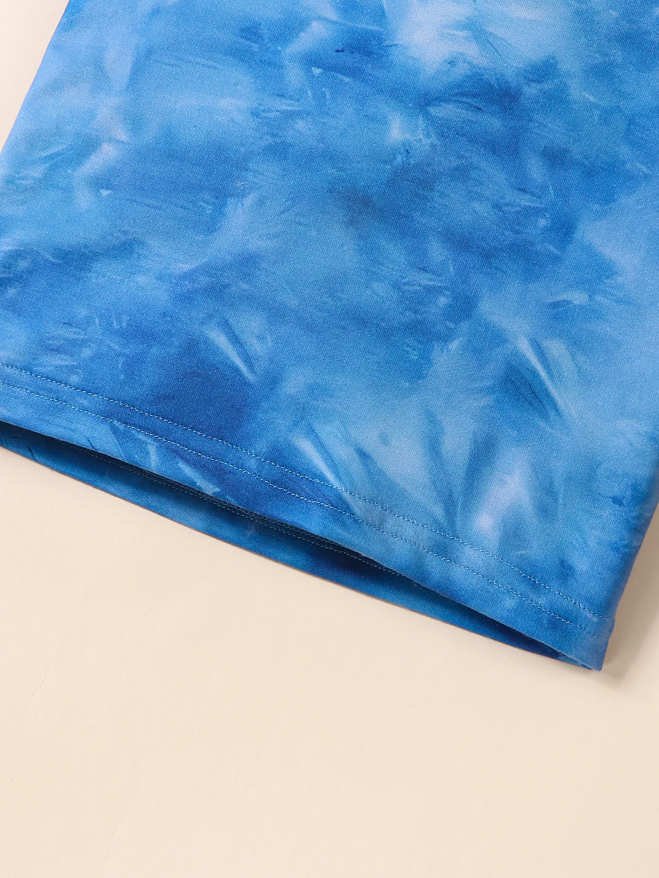 طقم بلوفر مكون من قطعتين للربيع والخريف للأطفال الأولاد كاجوال مصبوغ بغطاء للرأس وأكمام طويلة وسروال مصبوغ بربطة عنق #5