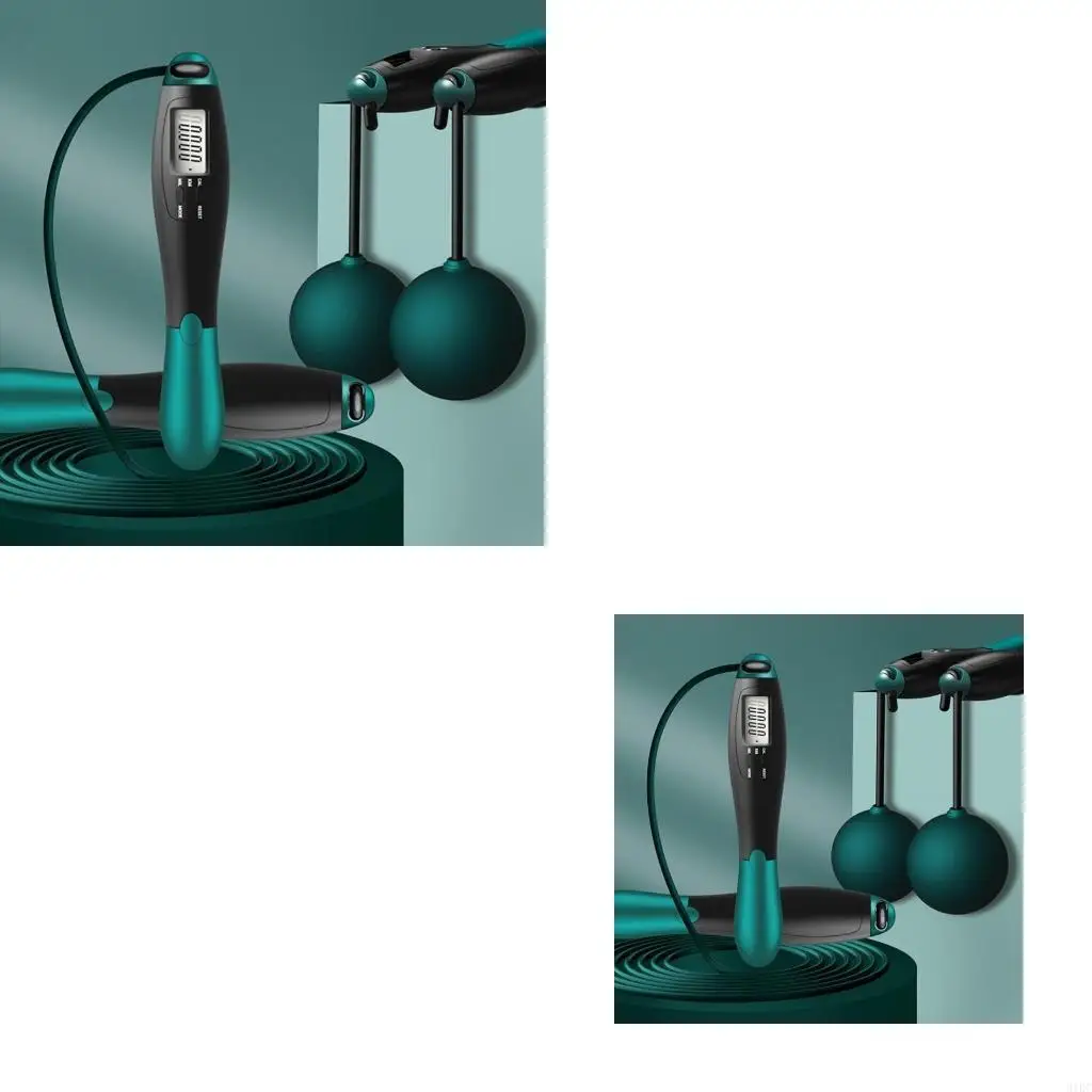  Digital Counting Removable Jump Rope Weighted Skipping Rope Exercise Rope with Antislip Handle For Fitness Enthusiasts