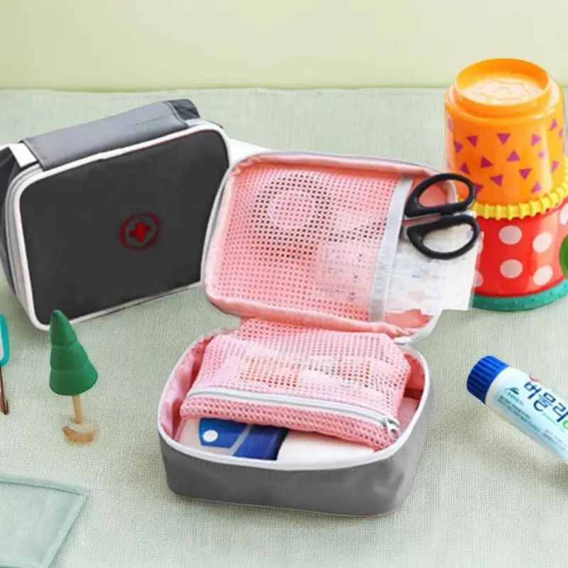 1 قطعة حقيبة طبية محمولة للطوارئ صندوق تخزين الإسعافات الأولية للمنزل في الهواء الطلق السفر معدات التخييم مجموعة الحبال الطب